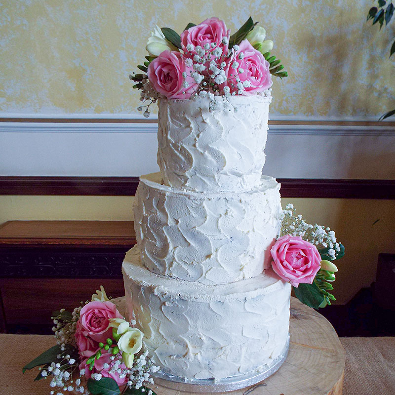 butter cream rose